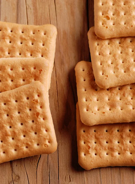 Pile of cookies on the wooden table — Stock Photo, Image