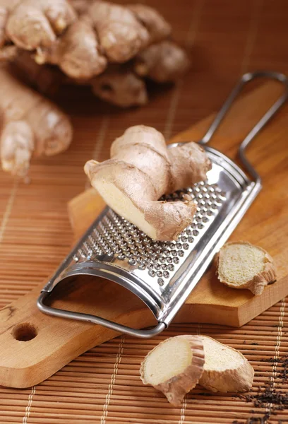 Ginger and grated — Stock Photo, Image