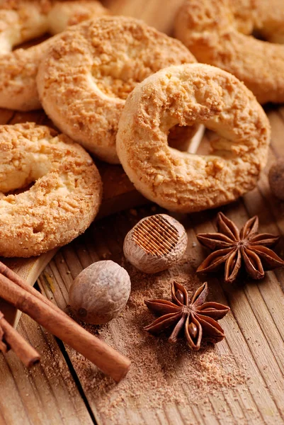 Cookies with spices — Stock Photo, Image