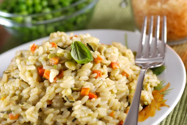 Risotto with assorted vegetables — Stock Photo, Image