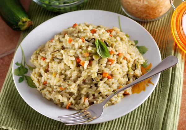 Risotto with assorted vegetables — Stock Photo, Image