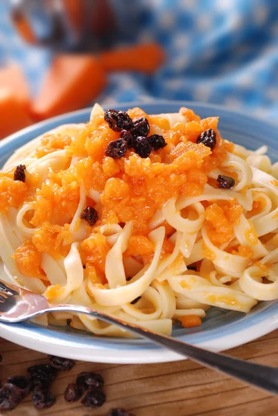 Pasta with pumpkin — Stock Photo, Image