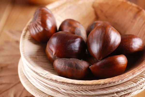 Pile of chestnuts — Stock Photo, Image