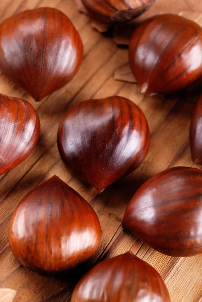 Mucchio di castagne — Foto Stock