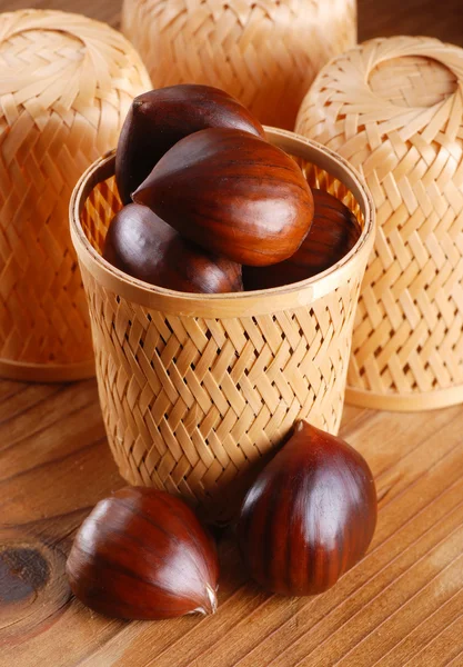 Pile of chestnuts — Stock Photo, Image