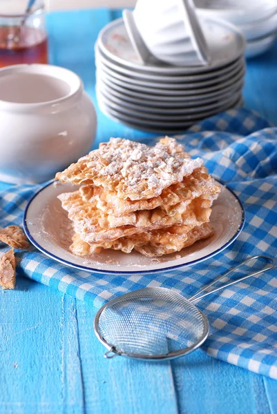 Chiacchiere - pasticceria tradizionale italiana — Foto Stock