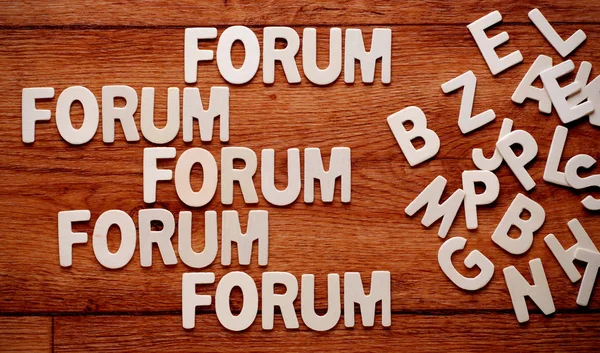 A palavra fórum — Fotografia de Stock
