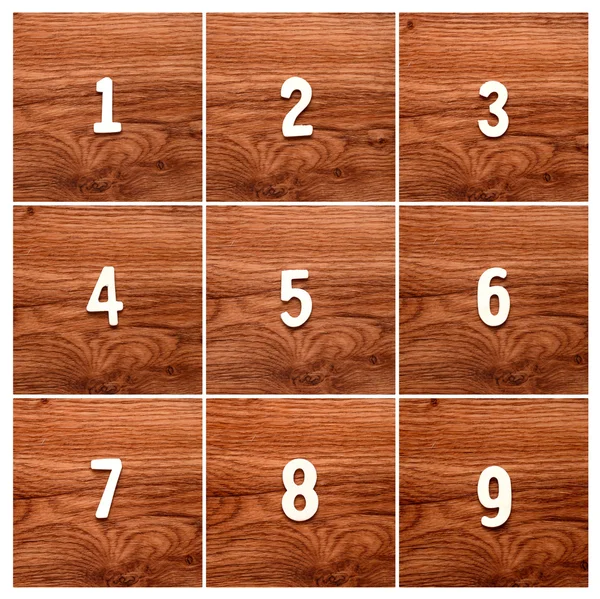 Secuencia de números en la tabla —  Fotos de Stock
