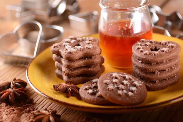 Biscoitos de chocolate caseiro — Fotografia de Stock