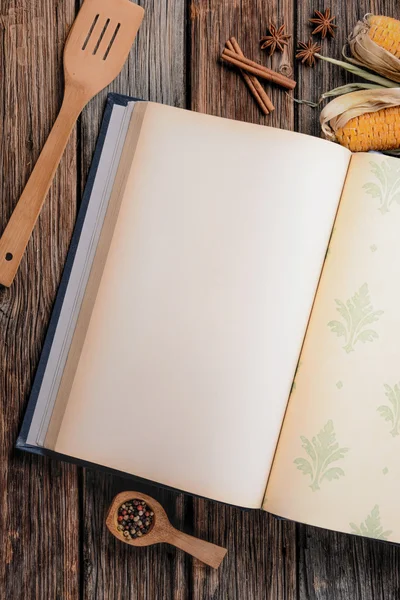 Cookbook on the table — Stock Photo, Image