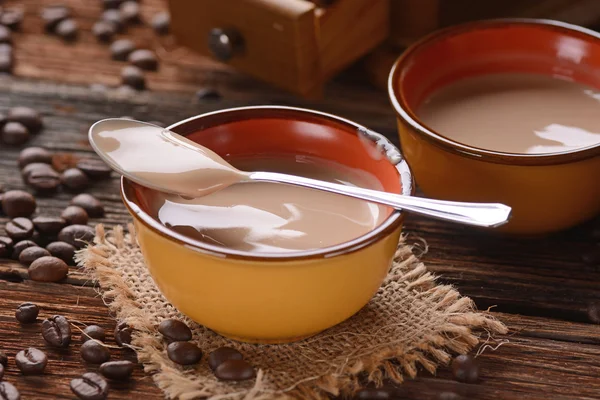 Yoghurt op smaak gebrachte koffie — Stockfoto