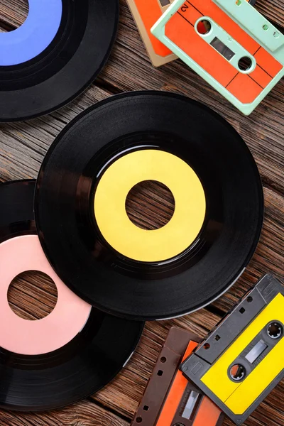 Vinyl record on the table — Stock Photo, Image