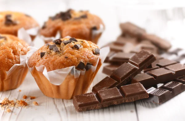 Magdalenas de chocolate caseras —  Fotos de Stock