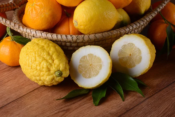 Citron frukt skivad — Stockfoto