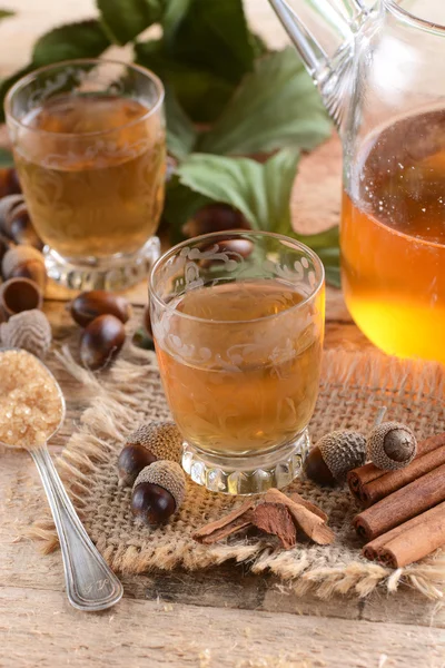 Infusion of acorns — Stock Photo, Image