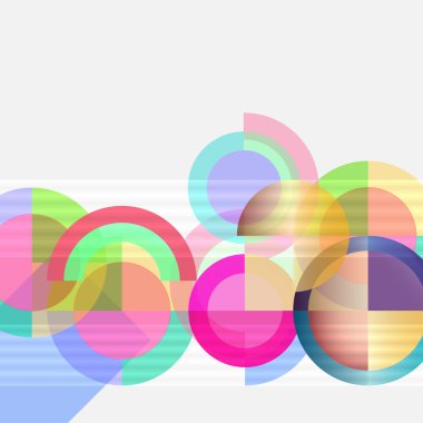 Geometrik tasarım arka plan - daireler