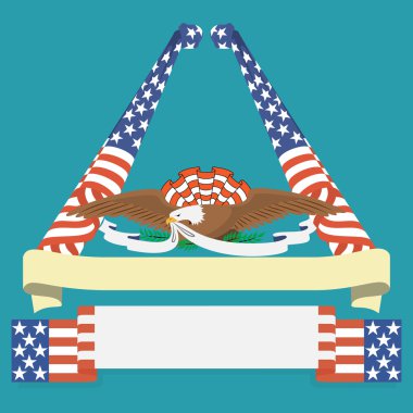 Kartal kavrama bir şerit bizimle bayrak.