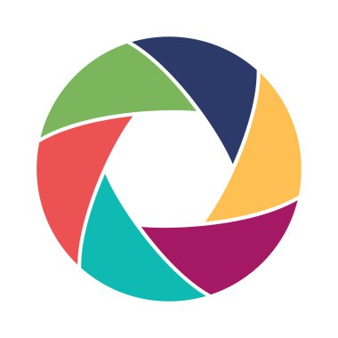 Renkli kamera çekim. Beyaz arka plan üzerinde izole.