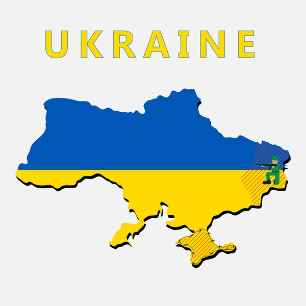 War in Ukraine concept — Stockvector