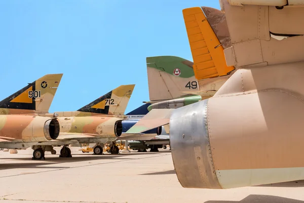 Multiple types of military jets — Stock fotografie