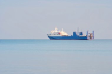 Kargo gemisi, bulanıklık arka plan