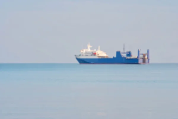 Cargo ship, blur abstract background — Stock Photo, Image