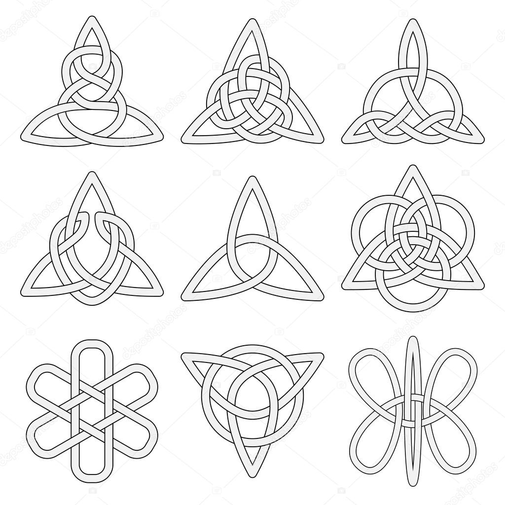 Collection of Celtic knots