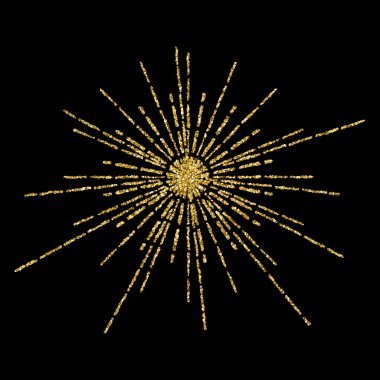 Altın ışıltılı kirişleri şablonu 