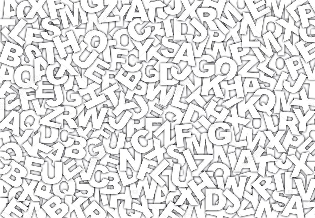 Letters pattern Stock Photo by 111382160