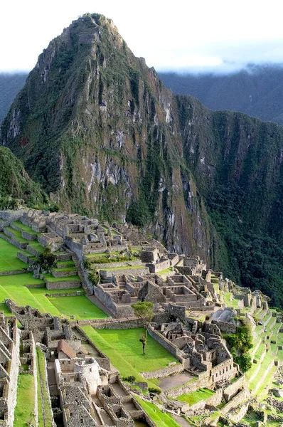 Machu Picchu Heilige Inca Stad Gelegen Peruaanse Andes — Stockfoto