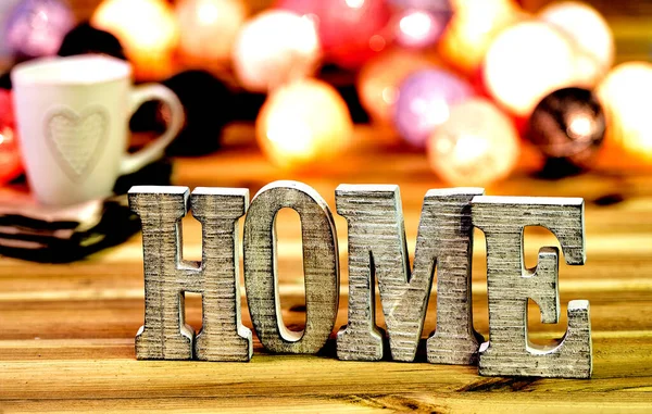 Letters Make Word Home Decoration — Stock Photo, Image