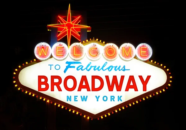 Bienvenido a Broadway — Foto de Stock