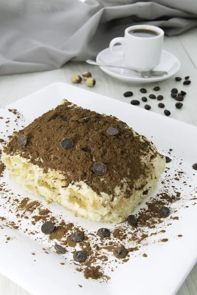 Вкусный десерт из тирамису — стоковое фото