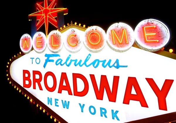 Broadway hoş geldiniz — Stok fotoğraf