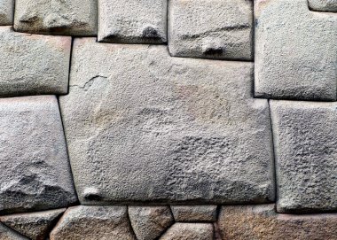 Ünlü on iki taraflı taş, Cuzco, Peru.
