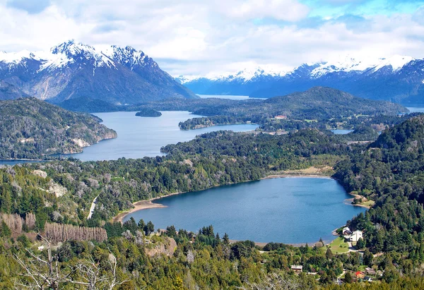 Sjön Nahuel Huapi, Argentina (från Cerro Campanario) — Stockfoto