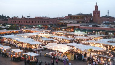 Jamaa el Fna, Marakeş'te kare