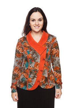 Bir bluz güzel esmer kadın