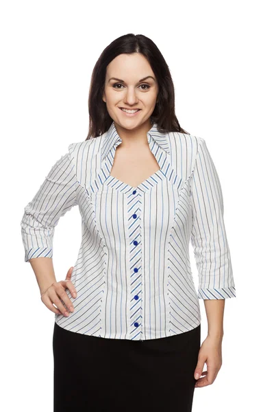 Bir bluz güzel esmer kadın