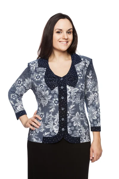 Bir bluz güzel esmer kadın