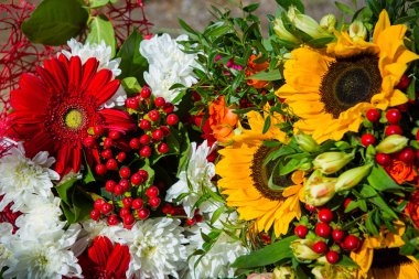 büyük parlak sonbahar buket