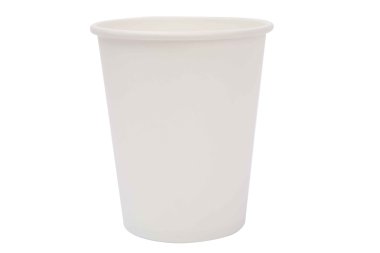 White  cardboard cups for hot drinks clipart