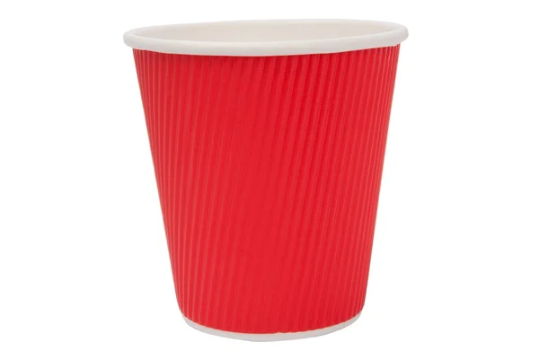 Kırmızı karton bardak sıcak içecekler için