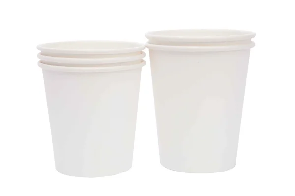 Beyaz karton bardak sıcak içecekler için