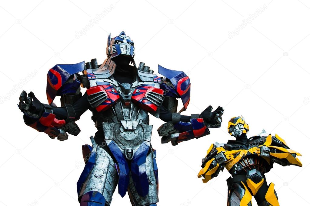 white transformer toy