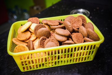 yulaf ezmeli kurabiye sarı sepeti