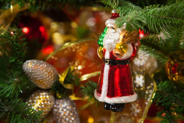 Ozdoby świąteczne, które imituje dawnych, w postaci Mikołaja — Zdjęcie stockowe