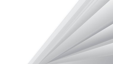 Abstract white copyspace background decorative by gray perspective lines, Vector illustration