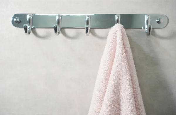 Towel Hanging Wall Bathroom — Stock Photo, Image