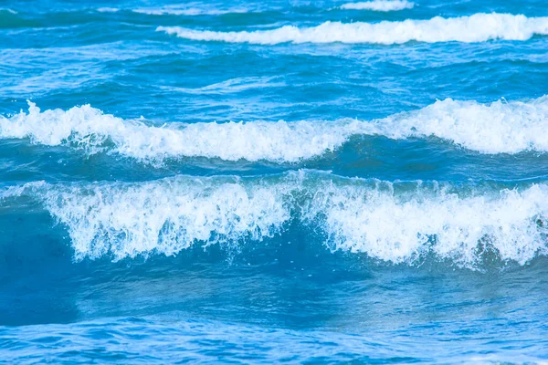 Hermoso Mar Azul Olas Fondo — Foto de Stock